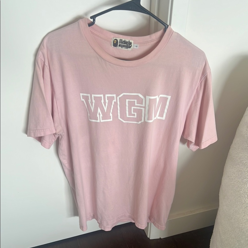 Pink Bape Graphic T-Shirt